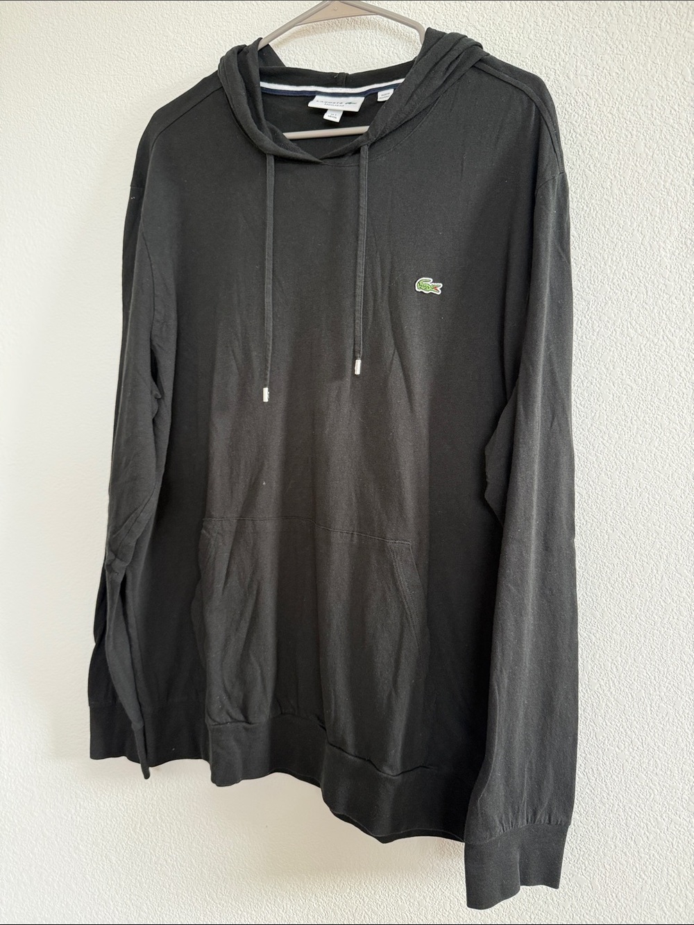 Lacoste Black Men's Lightweight Hooded Pullover